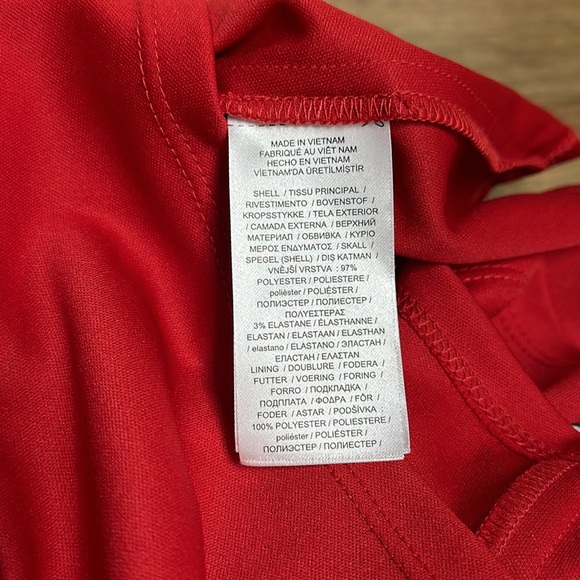 Lauren Ralph Lauren Nwt navy red white floral print wrap style zip dress - Picture 4 of 10